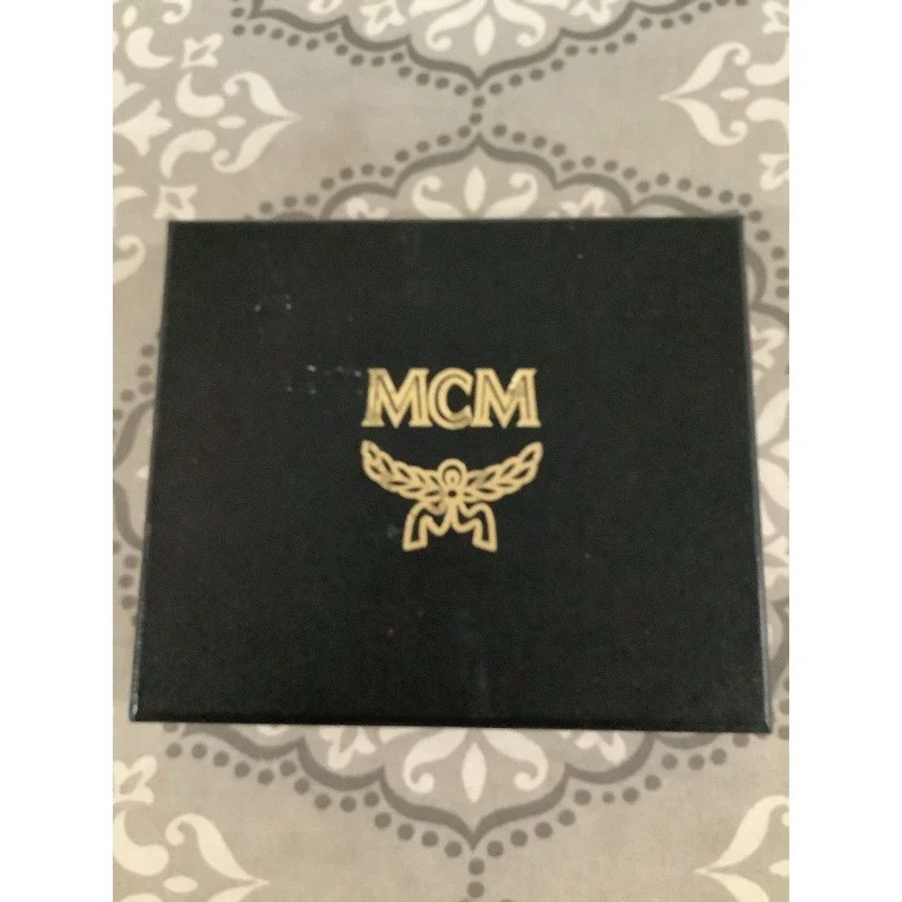 Unisex Mcm bifold wallet green and orange